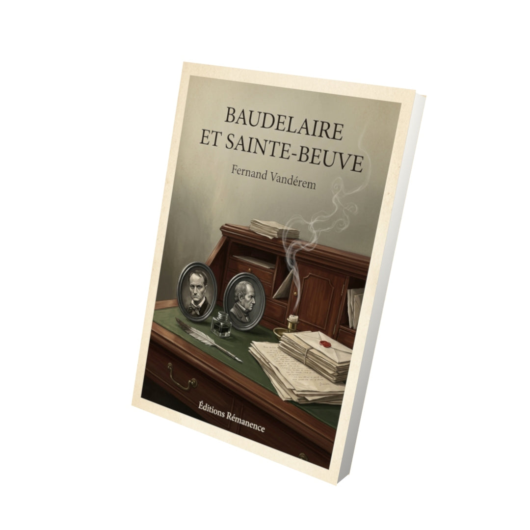 Livre Baudelaire et Sainte-Beuve - Fernand Vandérem - Vue 3D - Editions Remanence