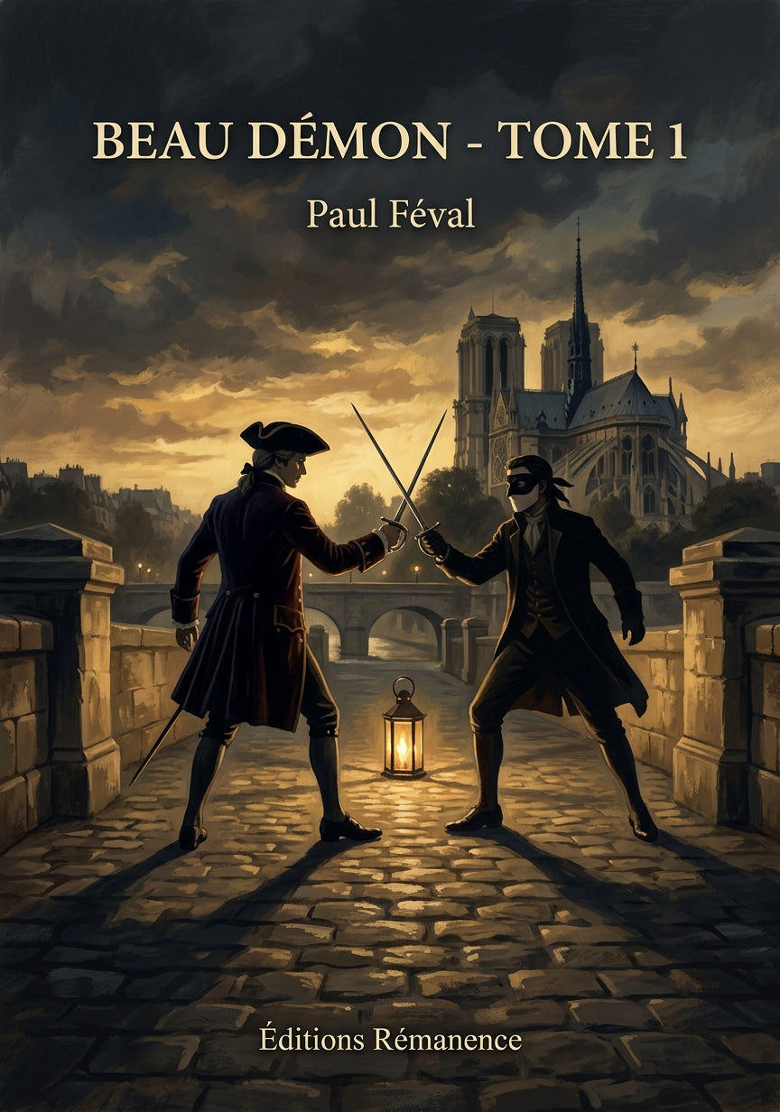 Livre Beau Démon - Tome 1 par Paul Féval - Couverture - Editions Remanence