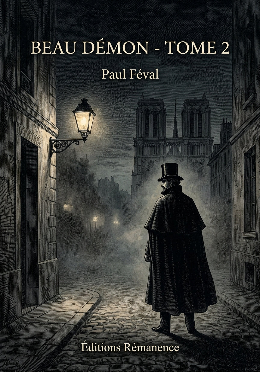 Livre Beau Démon - Tome 2 par Paul Féval - Couverture - Editions Remanence