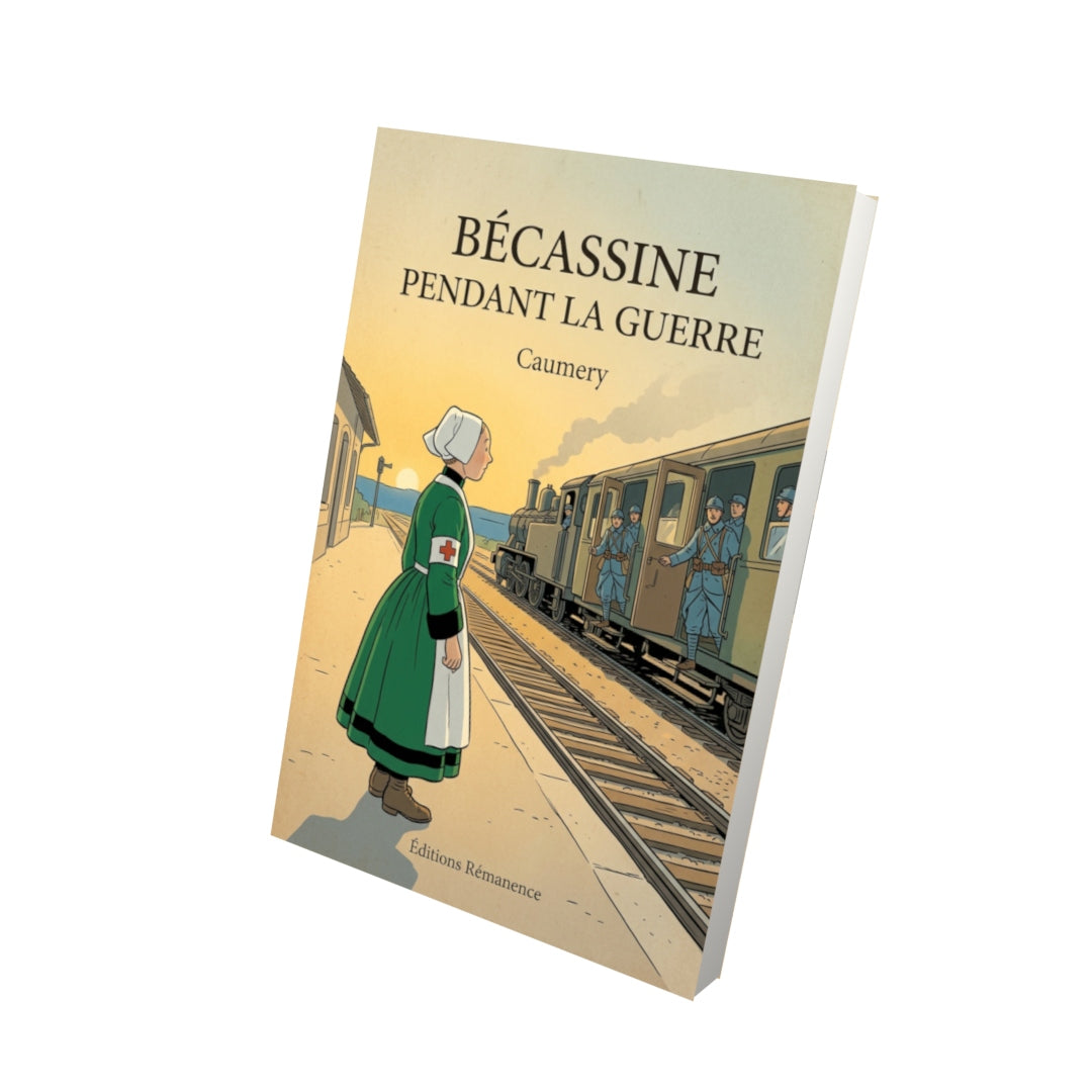 Livre Bécassine pendant la guerre par Caumery - Vue 3D - Editions Remanence