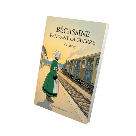 Livre Bécassine pendant la guerre par Caumery - Vue 3D - Editions Remanence