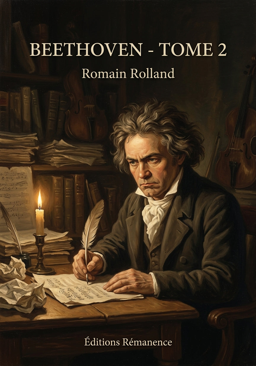 Livre Beethoven - Tome 2 par Romain Rolland - Couverture - Editions Remanence