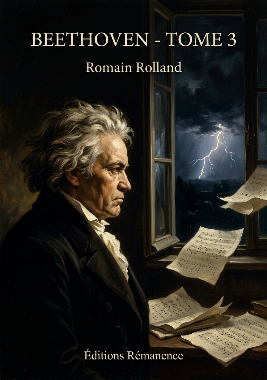 Livre Beethoven - Tome 3 par Romain Rolland - Couverture - Editions Remanence