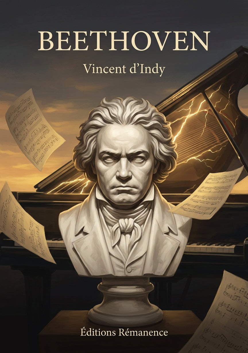Livre Beethoven par Vincent d’Indy - Couverture - Editions Remanence
