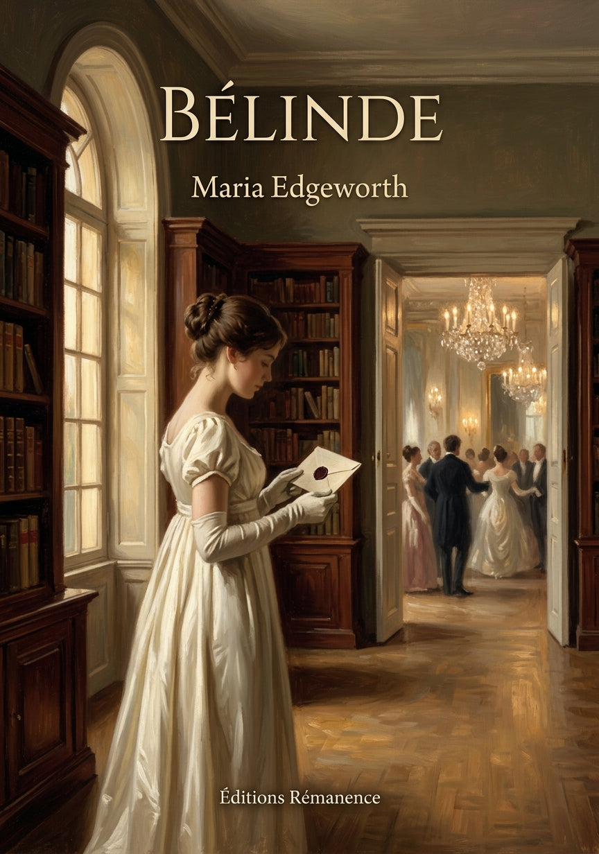 Livre Bélinde par Maria Edgeworth - Couverture - Editions Remanence
