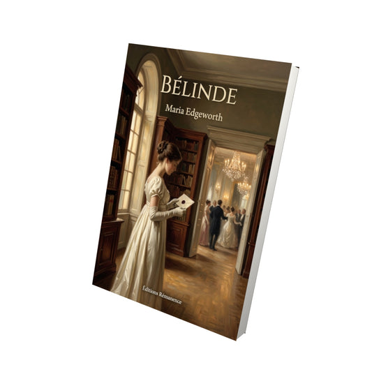 Livre Bélinde par Maria Edgeworth - Vue 3D - Editions Remanence