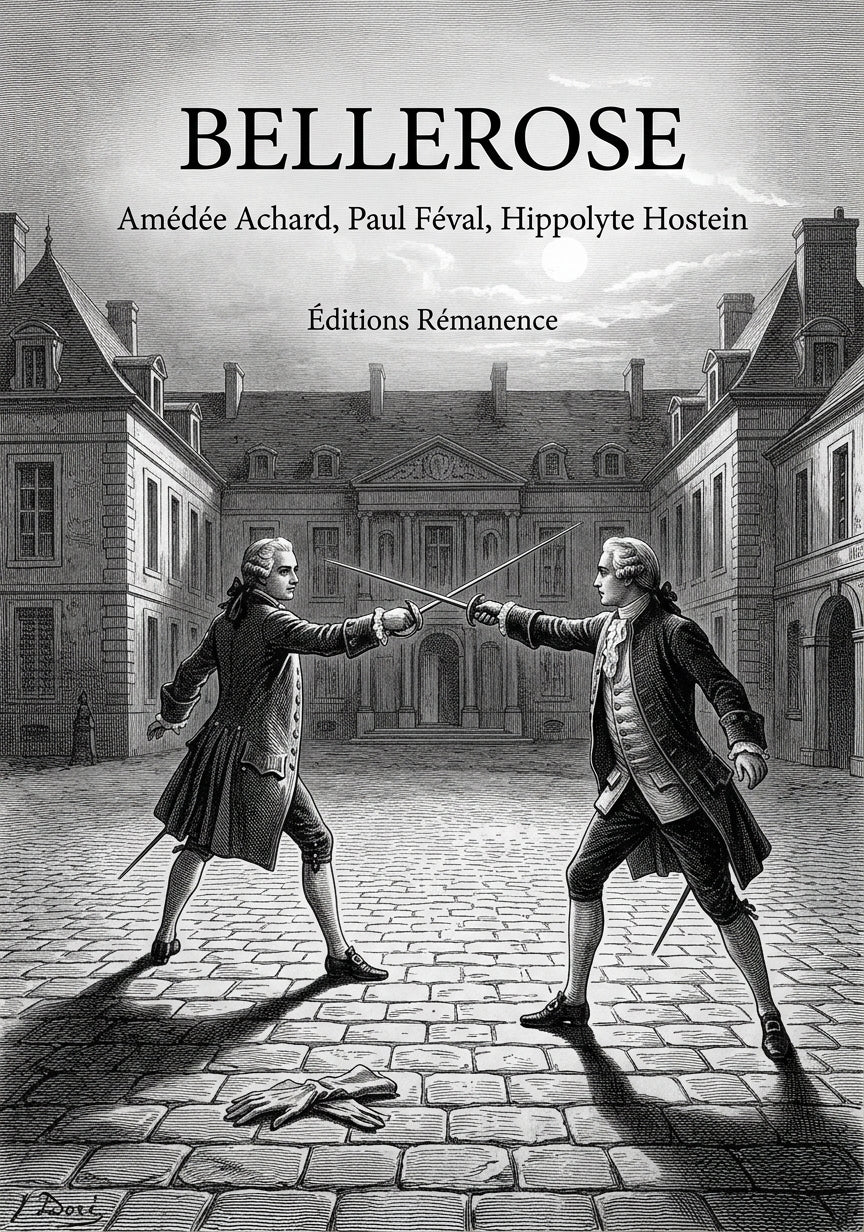 Livre Bellerose par Amédée Achard, Paul Féval, Hippolyte Hostein - Couverture - Editions Remanence