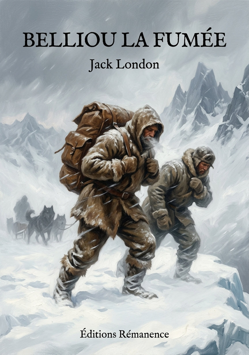 Livre Belliou la fumée par Jack London - Couverture - Editions Remanence