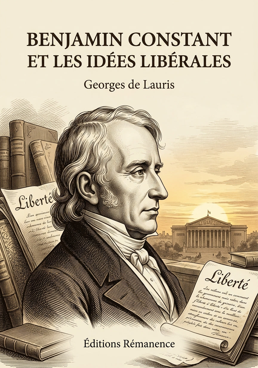 Livre Benjamin Constant et les Idées libérales par Georges de Lauris - Couverture - Editions Remanence