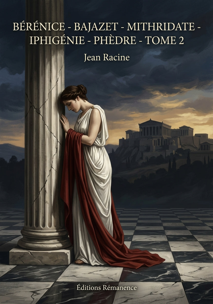 Livre Bérénice - Bajazet - Mithridate - Iphigénie - Phèdre - Tome 2 par Jean Racine - Couverture - Editions Remanence