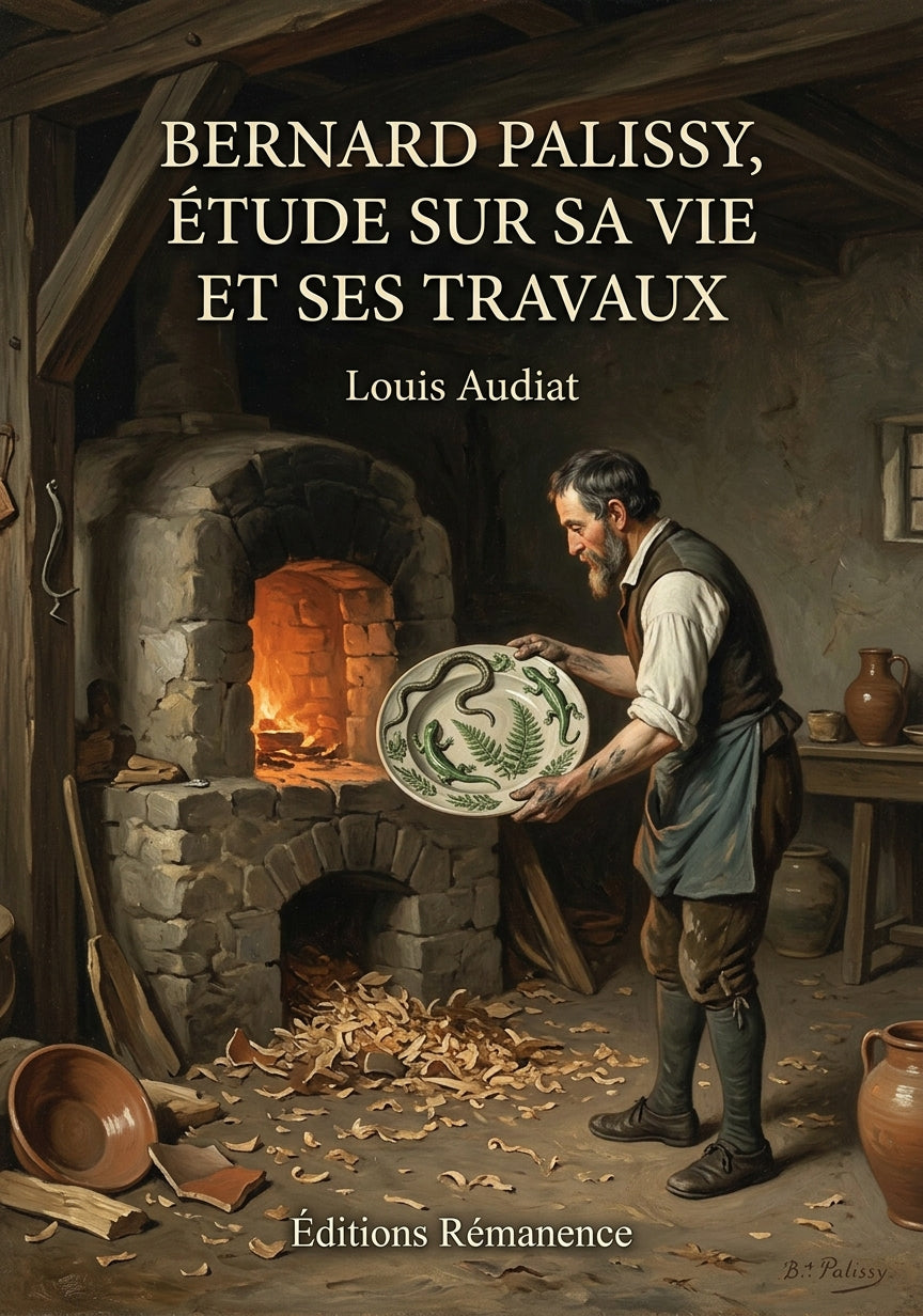 Livre Bernard Palissy, étude sur sa vie et ses travaux par Louis Audiat - Couverture - Editions Remanence