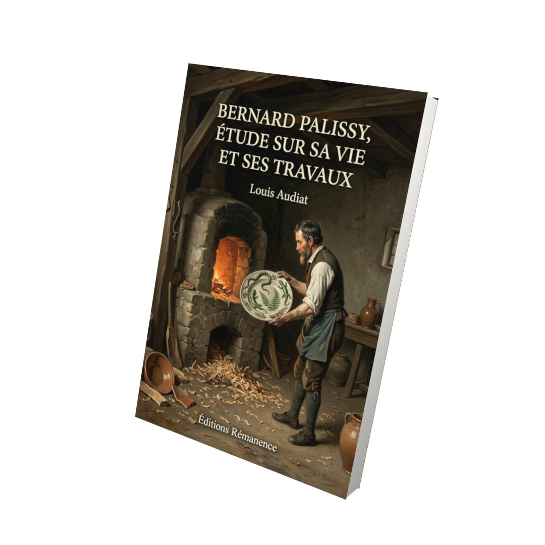 Livre Bernard Palissy, étude sur sa vie et ses travaux par Louis Audiat - Vue 3D - Editions Remanence