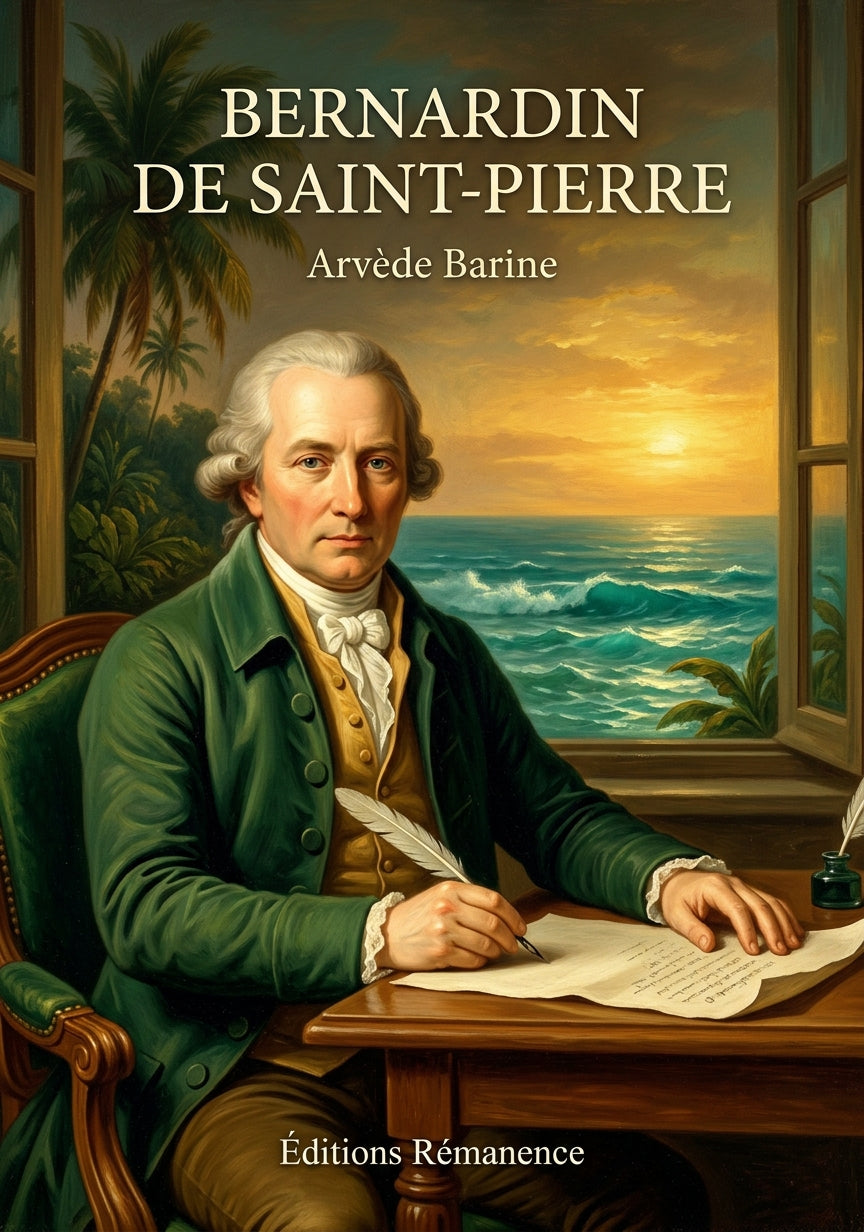 Livre Bernardin de Saint-Pierre par Arvède Barine - Couverture - Editions Remanence