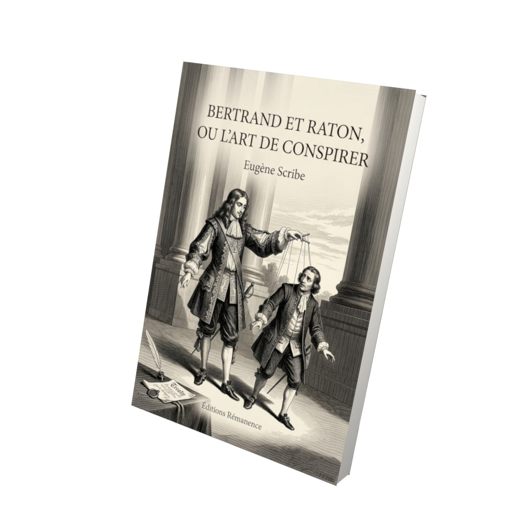 Livre Bertrand et Raton, ou l’Art de conspirer par Eugène Scribe - Vue 3D - Editions Remanence