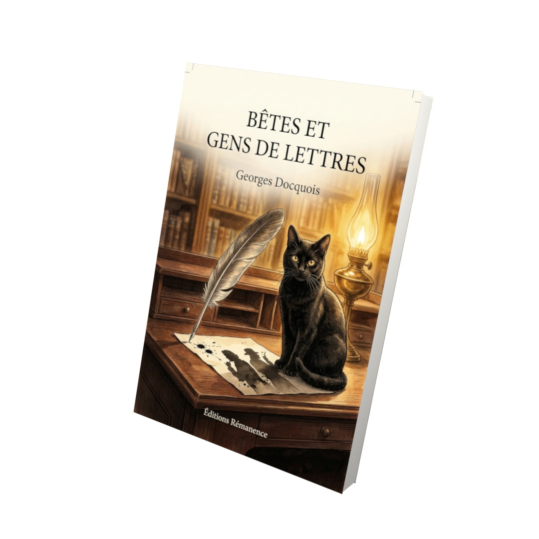 Livre Bêtes et Gens de Lettres par Georges Docquois - Vue 3D - Editions Remanence