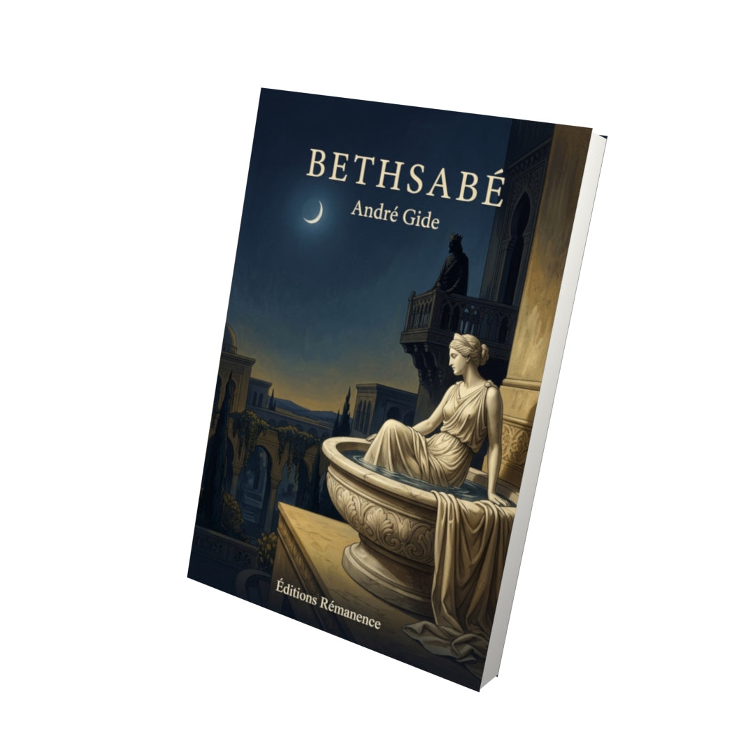Livre Bethsabé par André Gide - Vue 3D - Editions Remanence