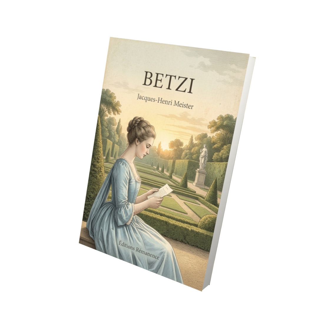 Livre Betzi par Jacques-Henri Meister - Vue 3D - Editions Remanence