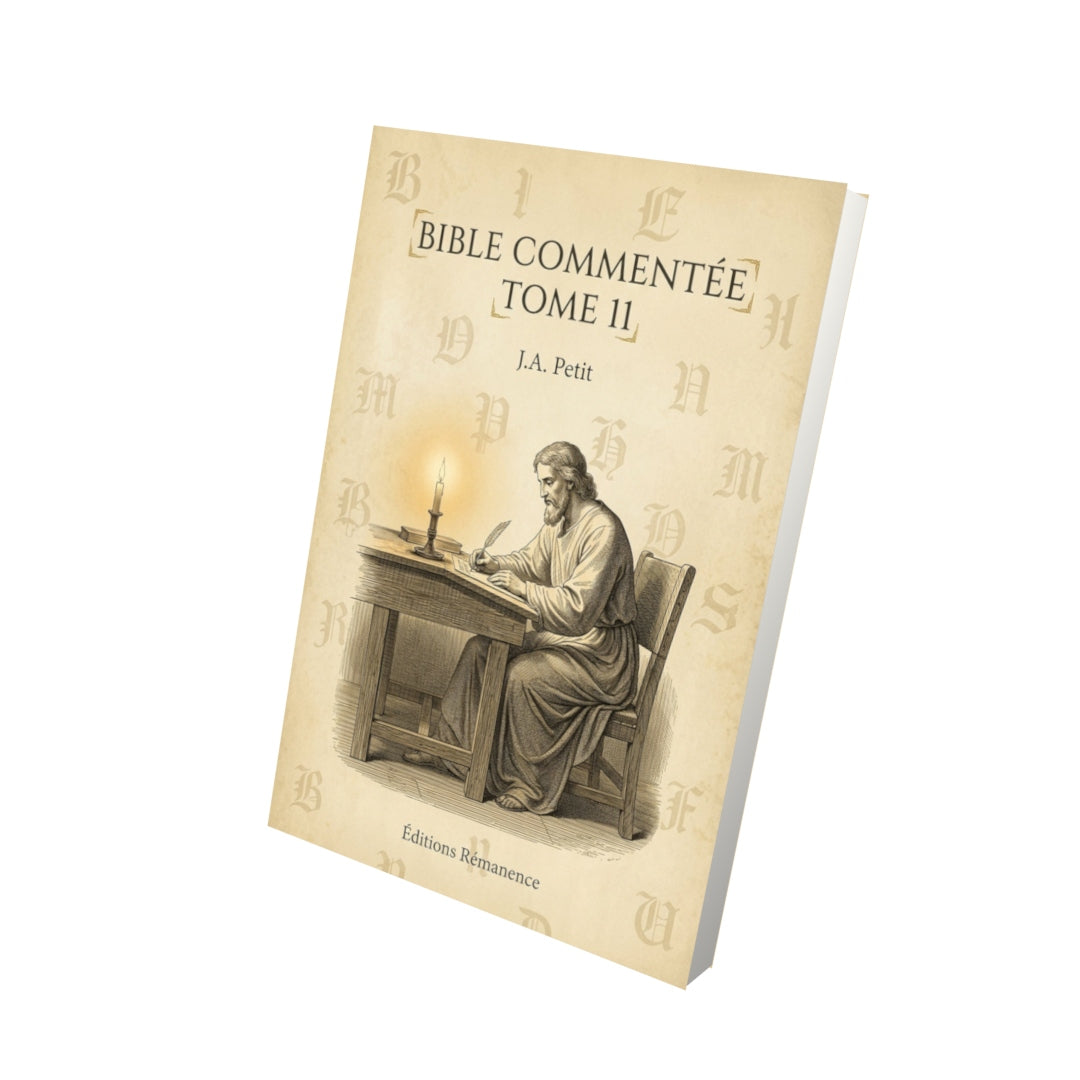 Livre Bible commentée Tome 11 - J.A. Petit - Vue 3D - Editions Remanence