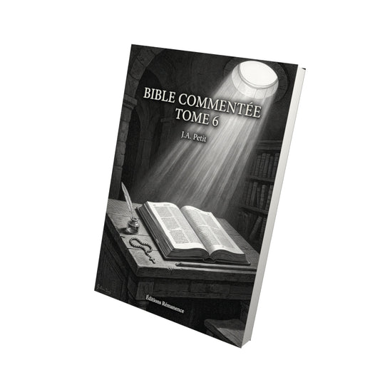 Livre Bible commentée Tome 6 - J.A. Petit - Vue 3D - Editions Remanence