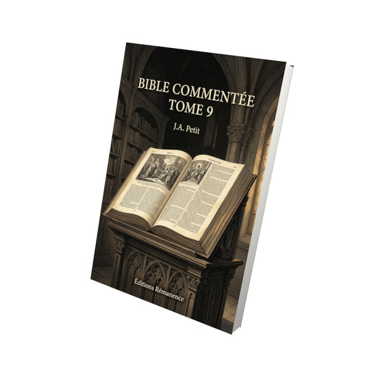 Livre Bible commentée Tome 9 - J.A. Petit - Vue 3D - Editions Remanence