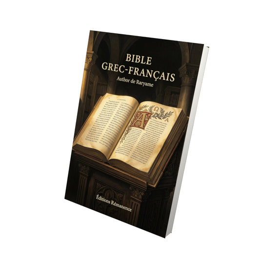 Livre Bible grec-français - - Vue 3D - Editions Remanence