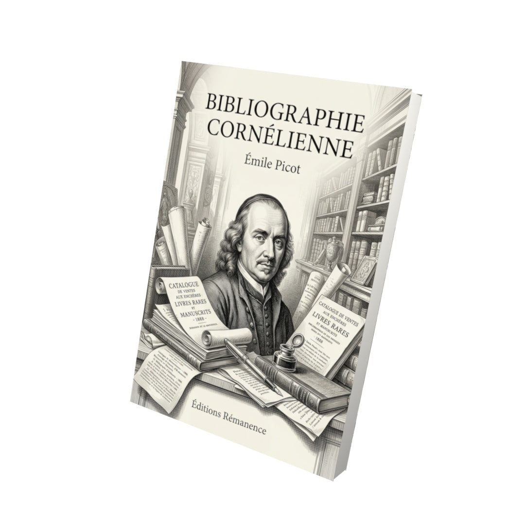 Livre Bibliographie Cornélienne par Émile Picot - Vue 3D - Editions Remanence