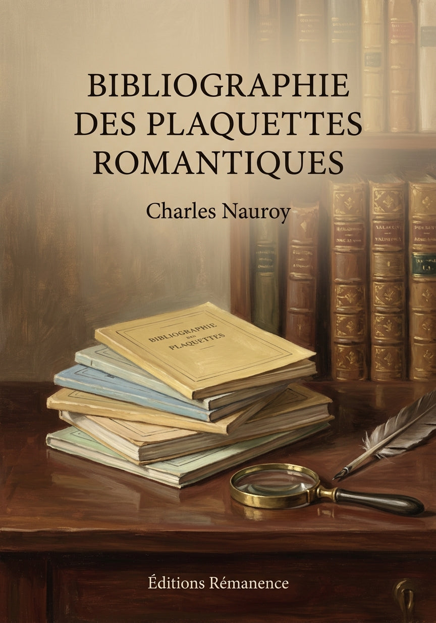 Livre Bibliographie des plaquettes romantiques par Charles Nauroy - Couverture - Editions Remanence