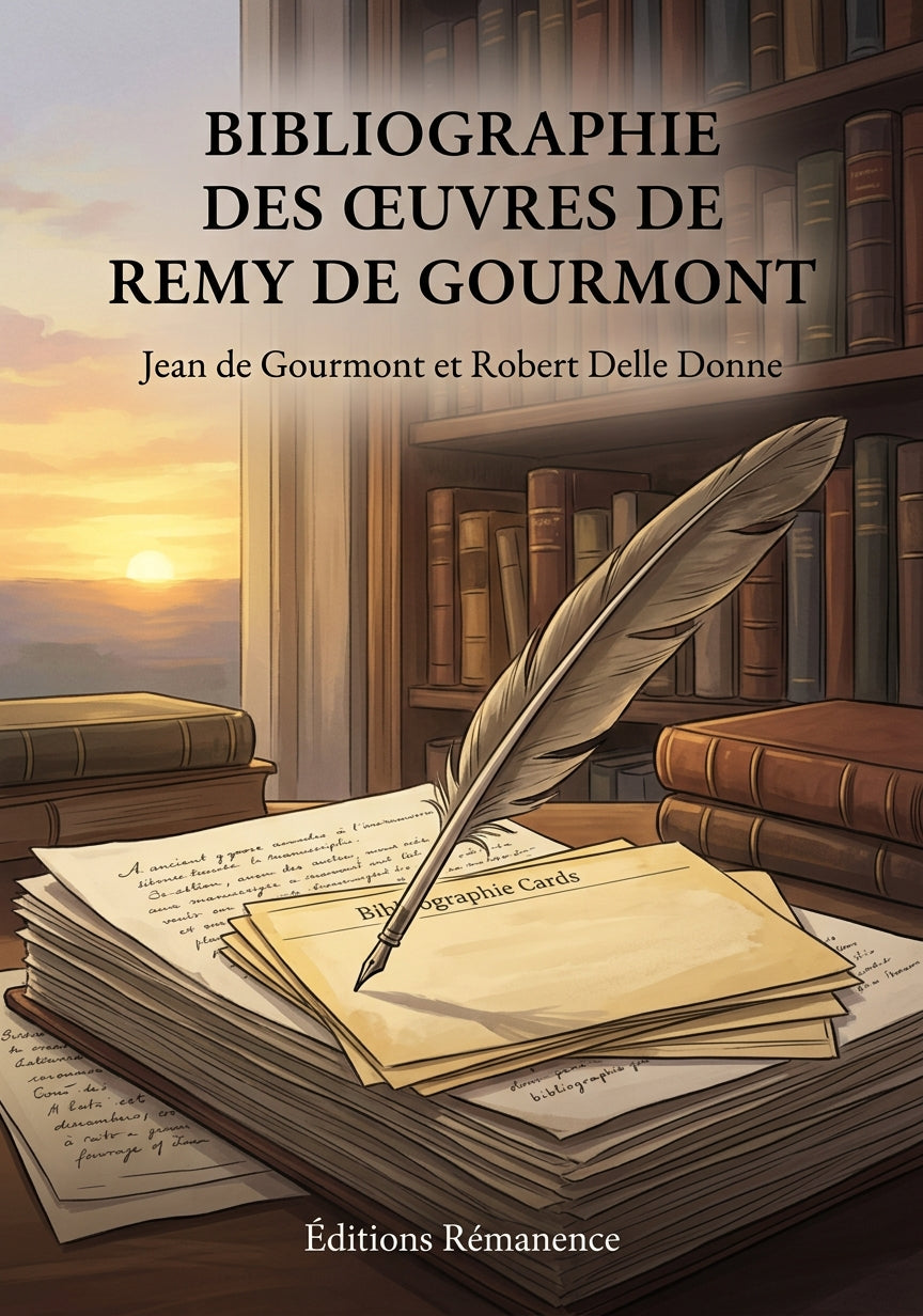Livre Bibliographie des œuvres de Remy de Gourmont par Jean de Gourmont et Robert Delle Donne - Couverture - Editions Remanence