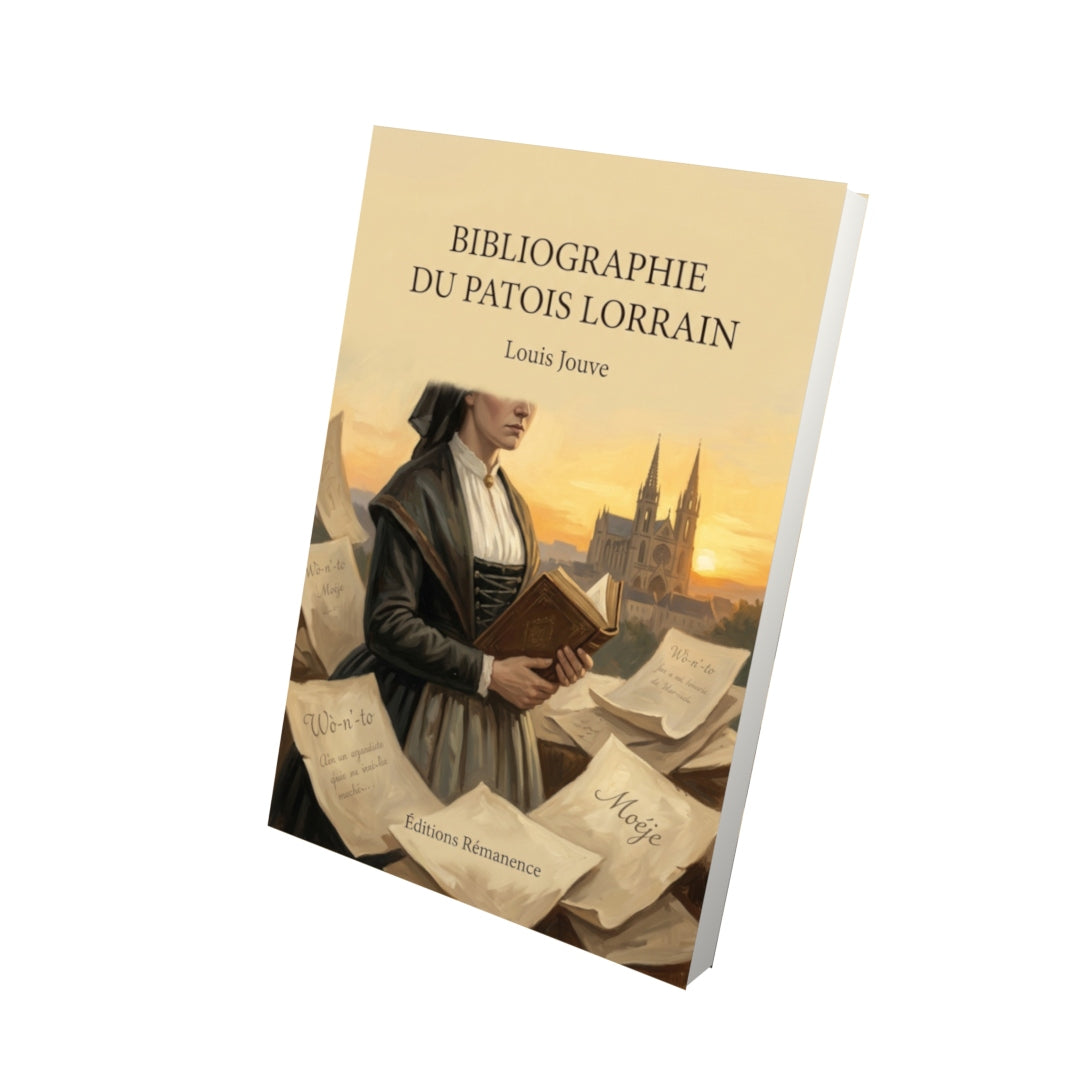 Livre Bibliographie du patois lorrain par Louis Jouve - Vue 3D - Editions Remanence