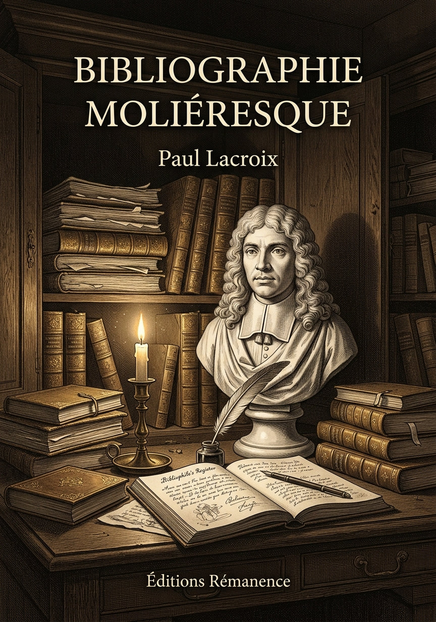 Livre Bibliographie moliéresque par Paul Lacroix - Couverture - Editions Remanence