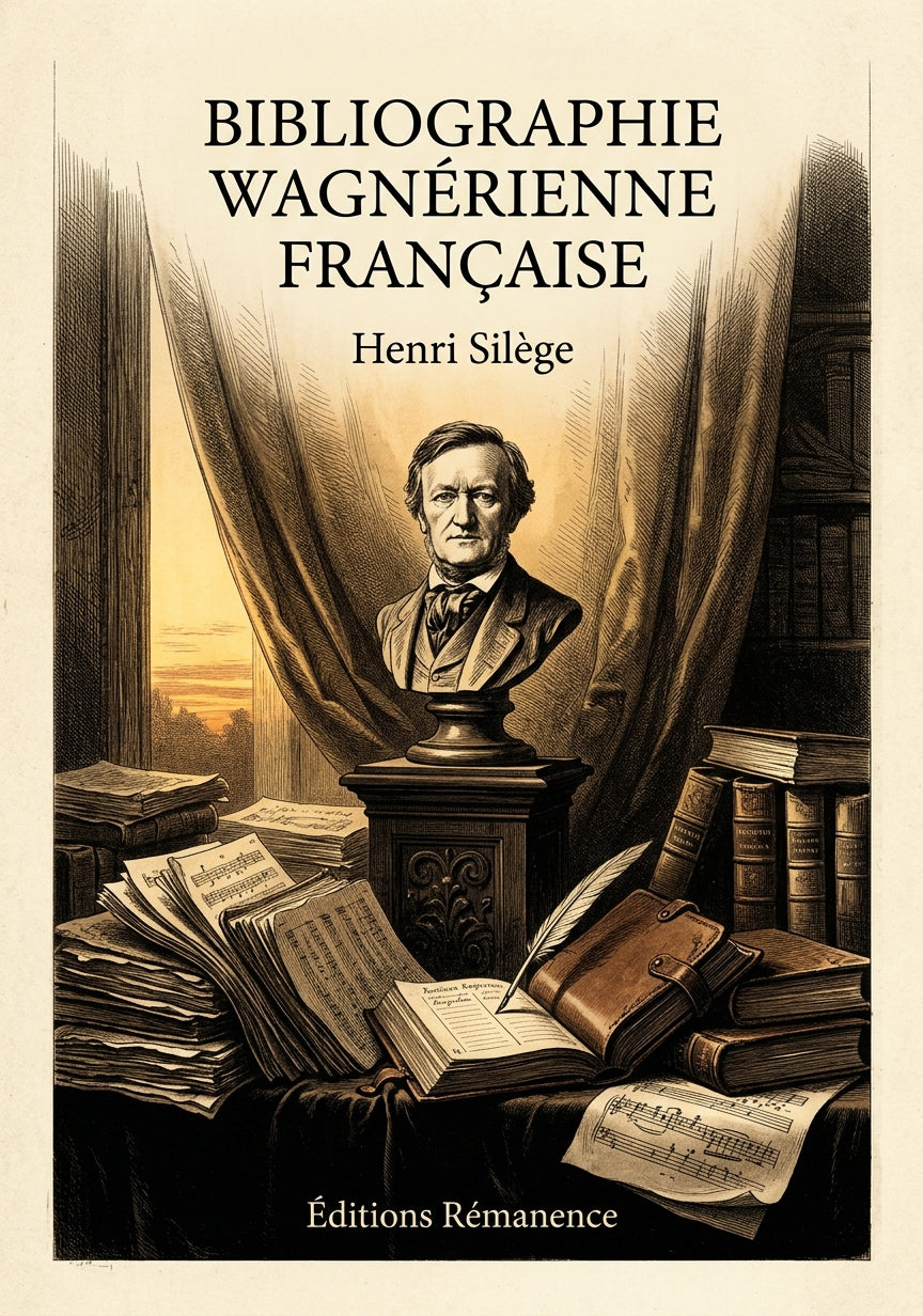 Livre Bibliographie wagnérienne française par Henri Silège - Couverture - Editions Remanence