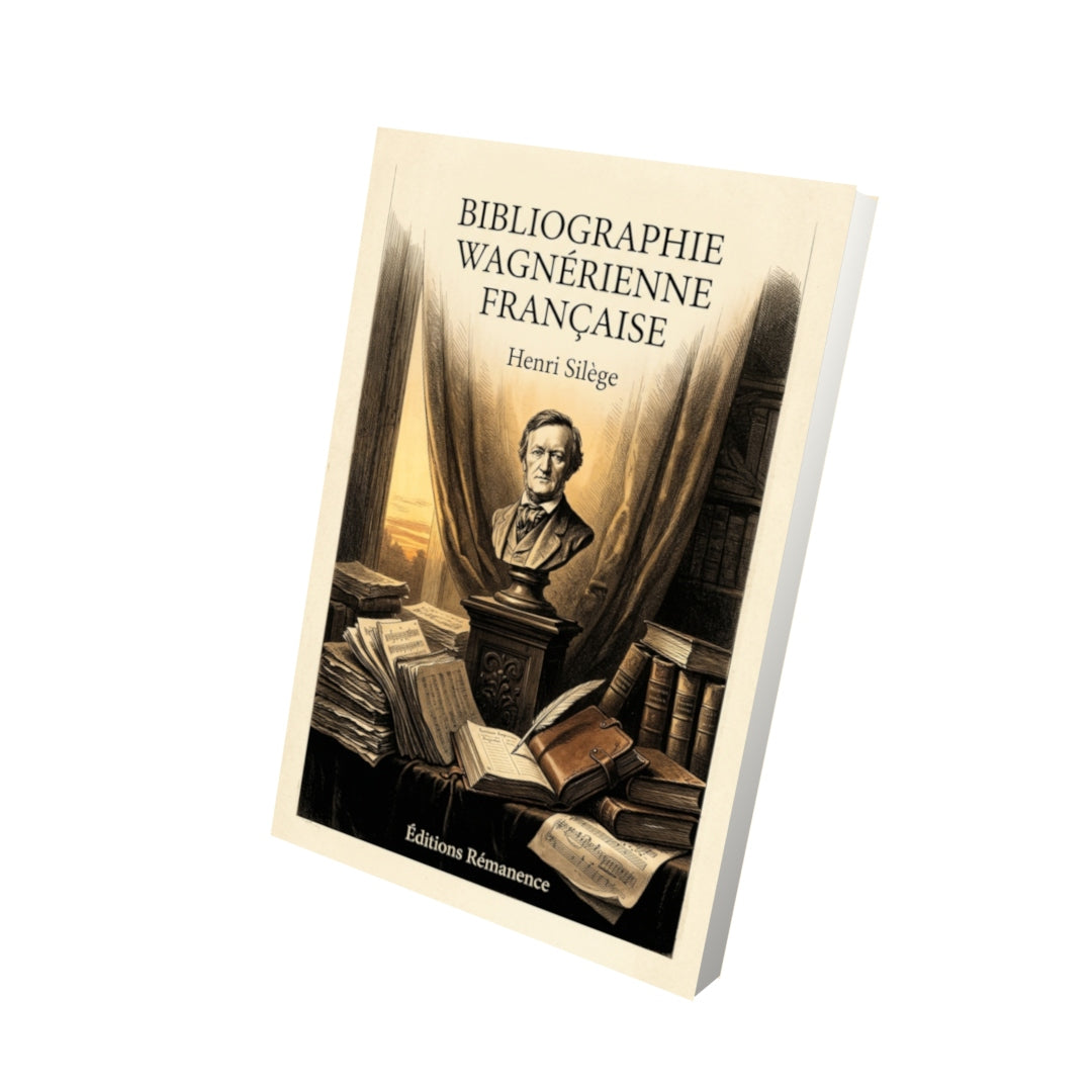 Livre Bibliographie wagnérienne française par Henri Silège - Vue 3D - Editions Remanence