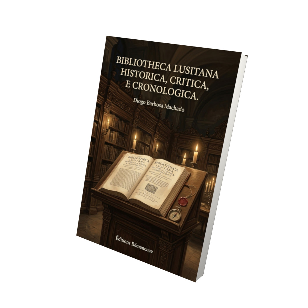 Livre Bibliotheca lusitana historica, critica, e cronologica. par Diogo Barbosa Machado - Vue 3D - Editions Remanence