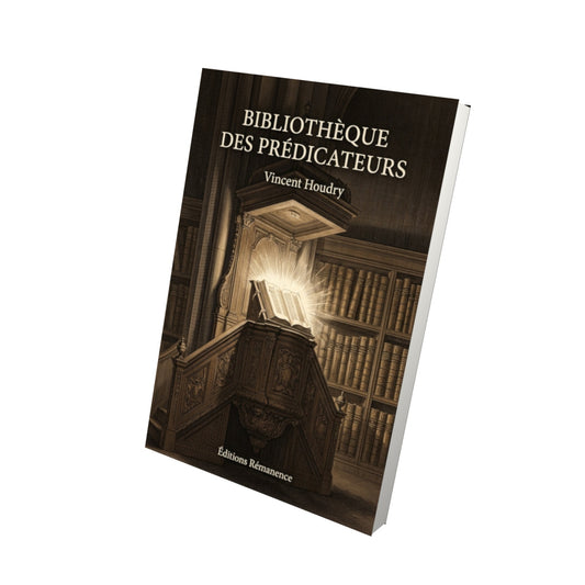 Livre Bibliothèque des prédicateurs - Vincent Houdry - Vue 3D - Editions Remanence