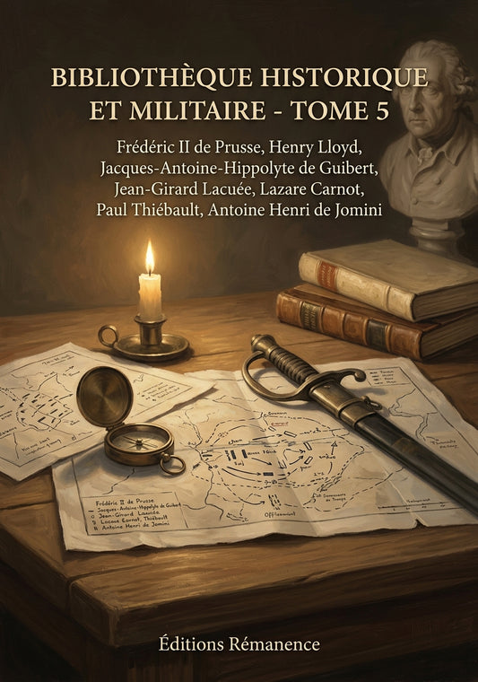 Livre Bibliothèque historique et militaire - Tome 5 par Frédéric II de Prusse, Henry Lloyd, Jacques-Antoine-Hippolyte de Guibert, Jean-Girard Lacuée, Lazare Carnot, Paul Thiébault, Antoine Henri de Jomini - Vue 3D - Editions Remanence