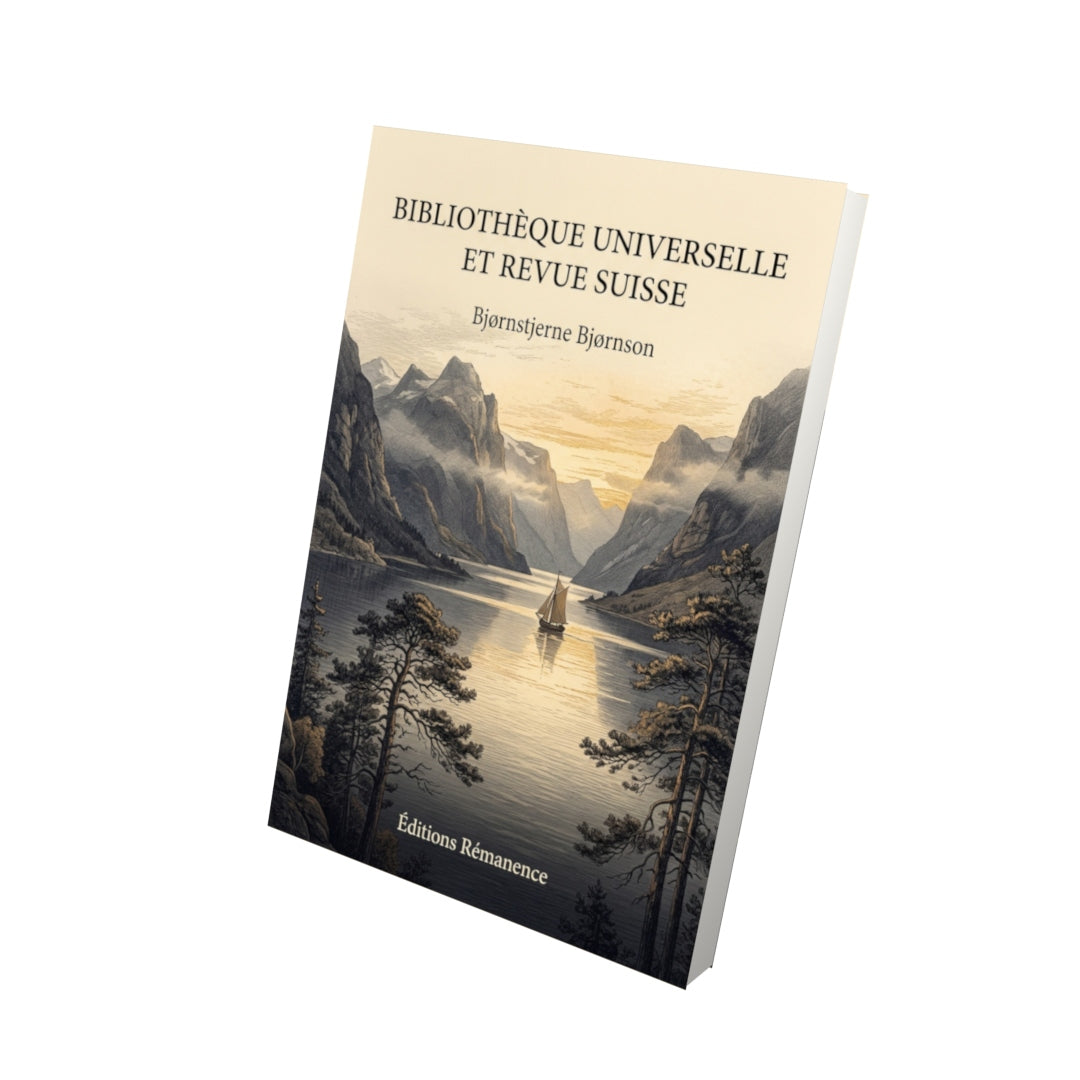 Livre Bibliothèque universelle et revue suisse par Bjørnstjerne Bjørnson - Vue 3D - Editions Remanence