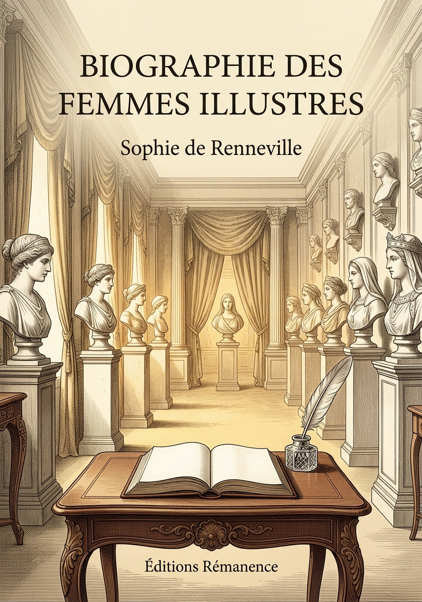 Livre Biographie des femmes illustres par Sophie de Renneville - Couverture - Editions Remanence