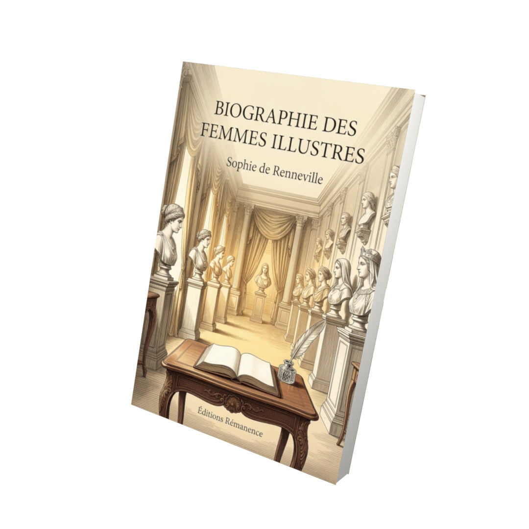 Livre Biographie des femmes illustres par Sophie de Renneville - Vue 3D - Editions Remanence