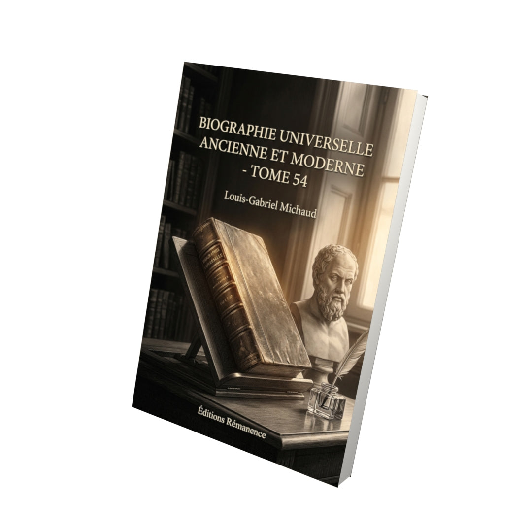 Livre Biographie universelle ancienne et moderne - Tome 54 par Louis-Gabriel Michaud - Vue 3D - Editions Remanence