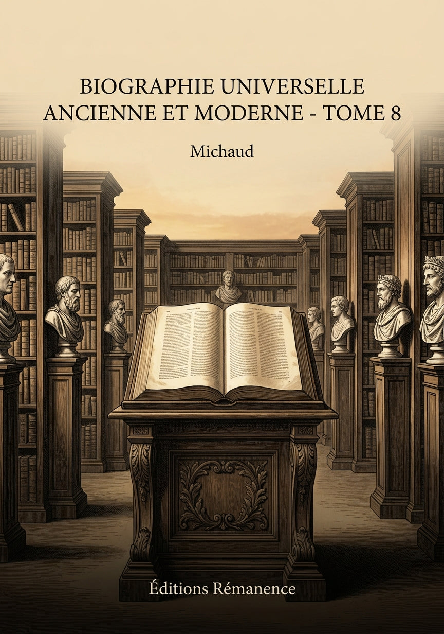 Livre Biographie universelle ancienne et moderne - Tome 8 par Michaud - Couverture - Editions Remanence