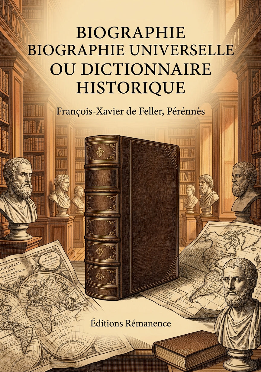 Livre Biographie universelle ou dictionnaire historique par François-Xavier de Feller, Pérénnès - Couverture - Editions Remanence