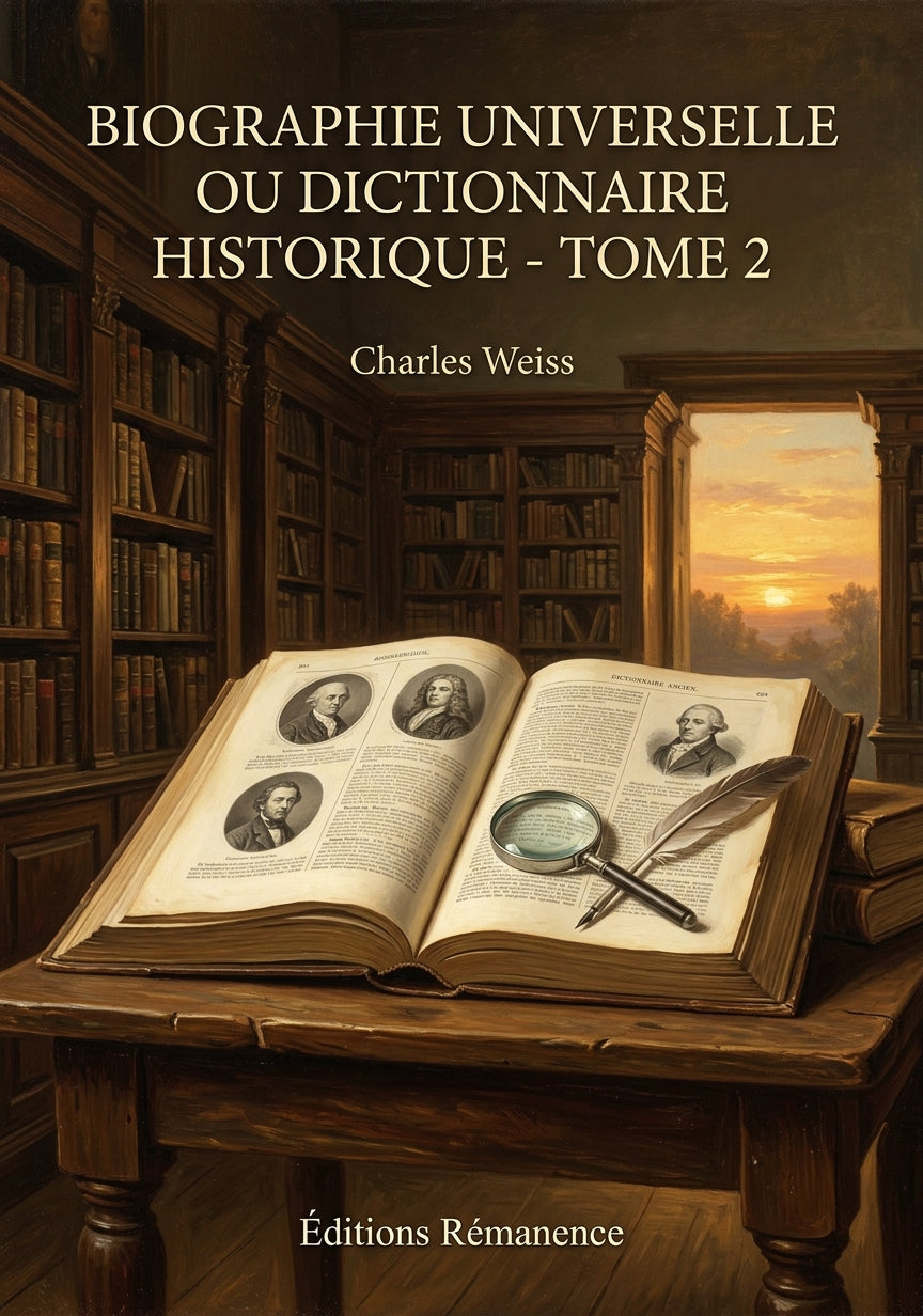 Livre Biographie universelle ou dictionnaire historique - Tome 2 par Charles Weiss - Couverture - Editions Remanence