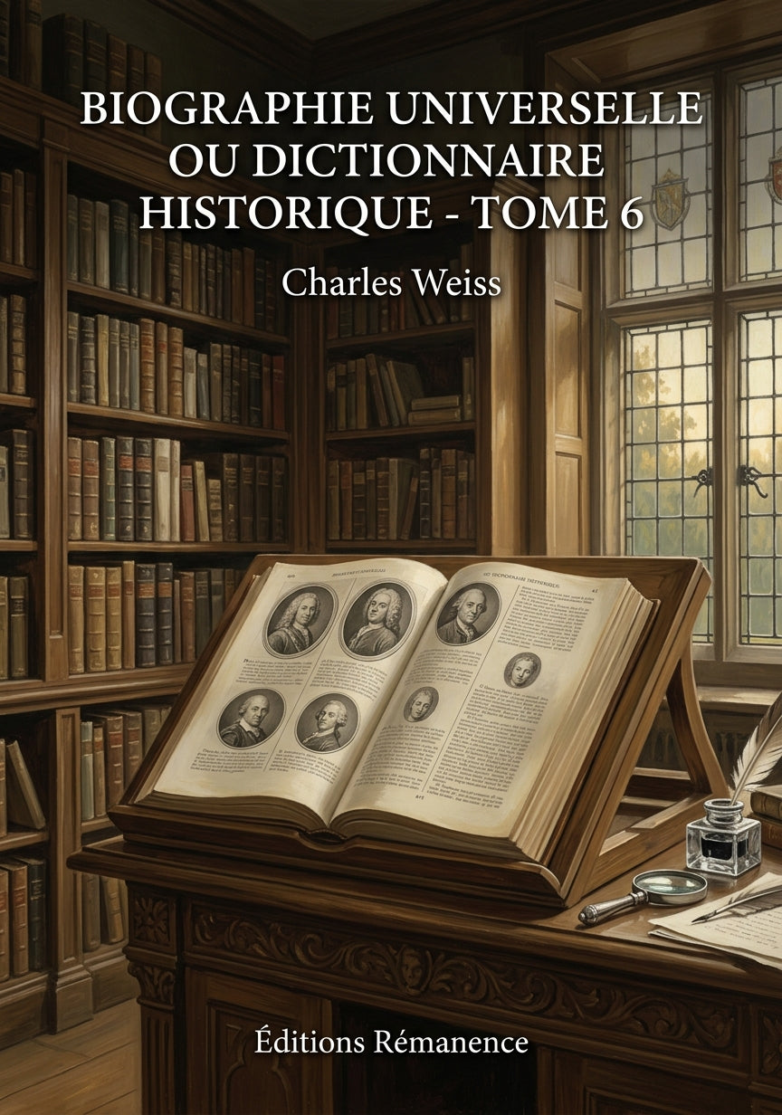 Livre Biographie universelle ou dictionnaire historique - Tome 6 par Charles Weiss - Couverture - Editions Remanence
