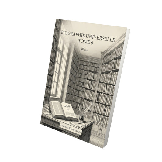 Livre Biographie universelle Tome 6 - Weiss - Vue 3D - Editions Remanence