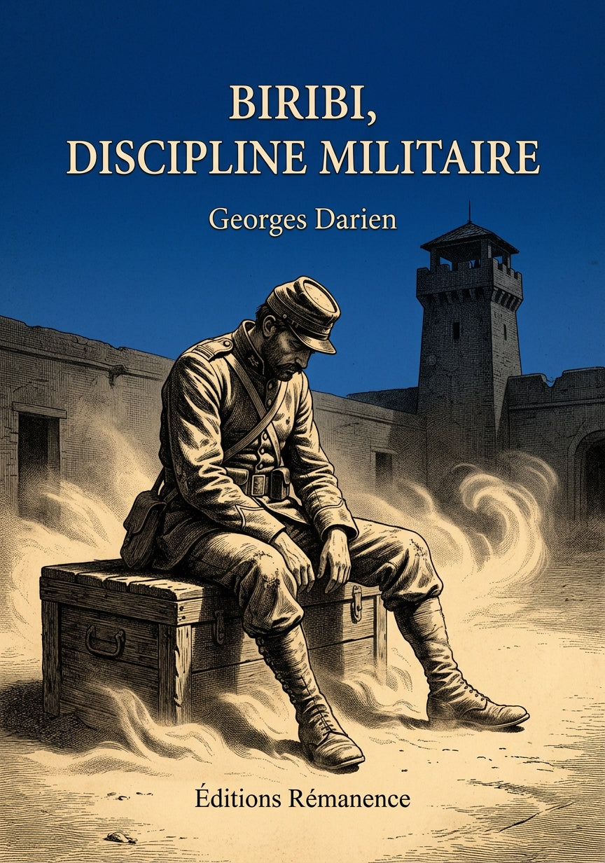 Livre Biribi, discipline militaire par Georges Darien - Couverture - Editions Remanence