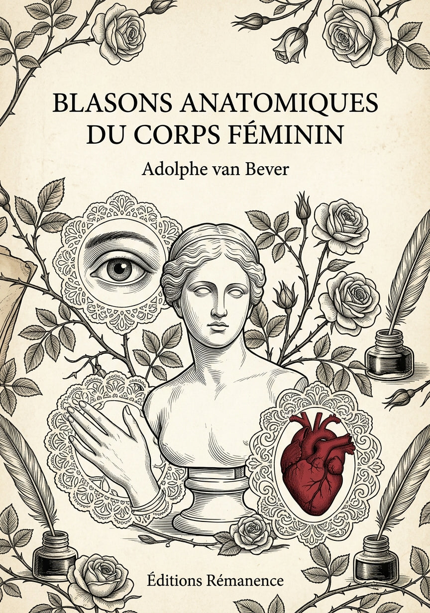Livre Blasons anatomiques du corps féminin par Adolphe van Bever - Couverture - Editions Remanence