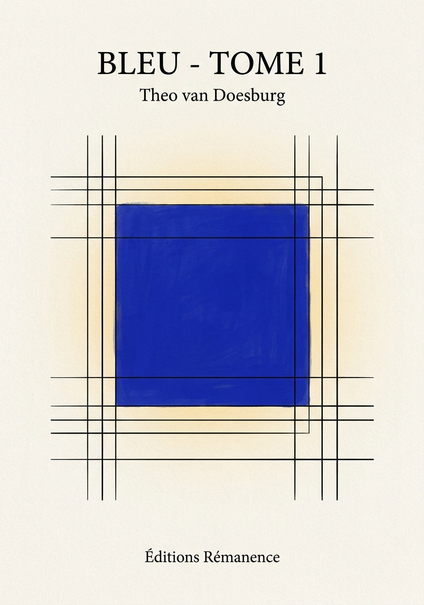 Livre Bleu - Tome 1 par Theo van Doesburg - Couverture - Editions Remanence