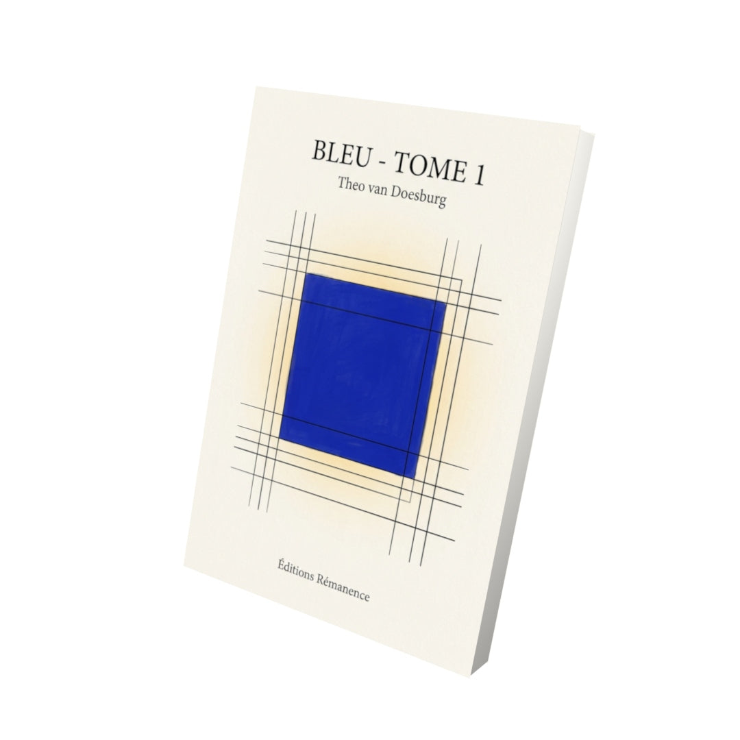 Livre Bleu - Tome 1 par Theo van Doesburg - Vue 3D - Editions Remanence