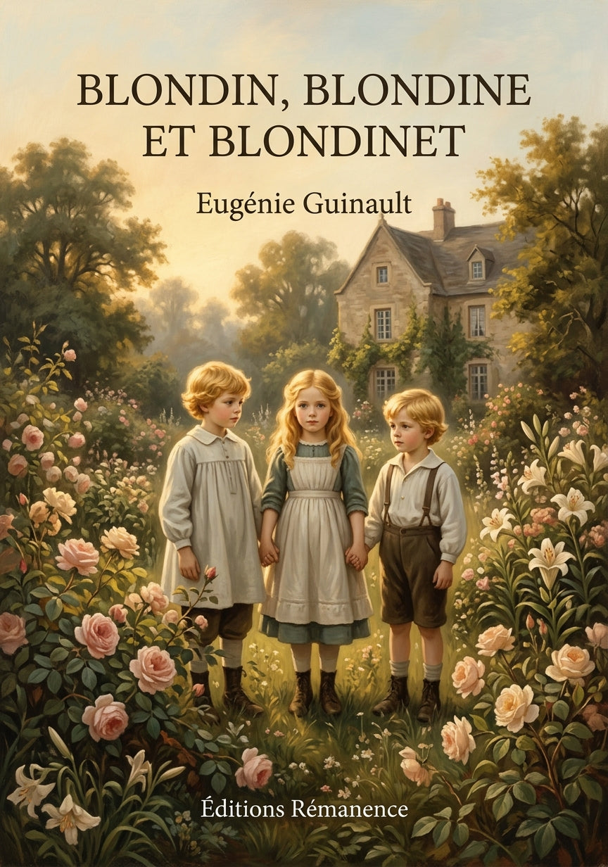 Livre Blondin, Blondine et Blondinet par Eugénie Guinault - Couverture - Editions Remanence
