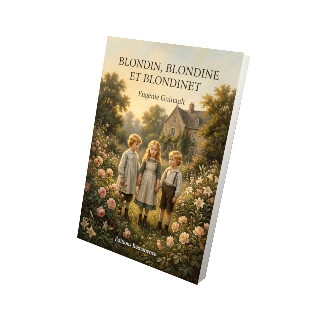 Livre Blondin, Blondine et Blondinet par Eugénie Guinault - Vue 3D - Editions Remanence